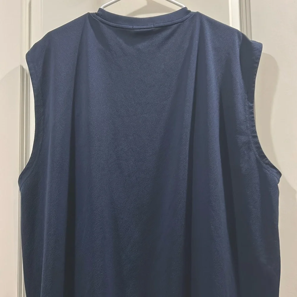 Adidas 2010 men Climalite Sleeveless tank top embroidered golden logo detail 2XL